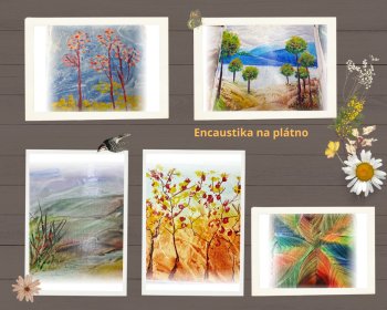 Encaustika na plátno